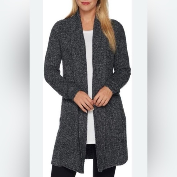 Barefoot Dreams CozyChic Lite Plus Montecito Cardigan - Picture 2 of 11